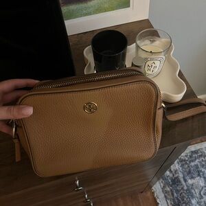 Tory Burch Brown Leather Crossbody Bag